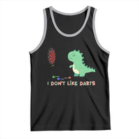 Funny Dinosaur Dartist Player Gift Tank Top I Do Not Like Darts - Wonder Print Shop