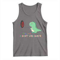 Funny Dinosaur Dartist Player Gift Tank Top I Do Not Like Darts - Wonder Print Shop