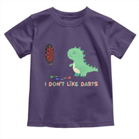Funny Dinosaur Dartist Player Gift Toddler T Shirt I Do Not Like Darts - Wonder Print Shop