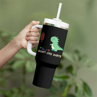 Funny Dinosaur Dartist Player Gift Tumbler With Handle I Do Not Like Darts - Wonder Print Shop