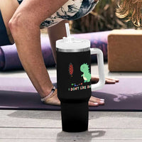 Funny Dinosaur Dartist Player Gift Tumbler With Handle I Do Not Like Darts - Wonder Print Shop