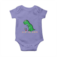 Funny Dinosaur Short Arms Problem Baby Onesie I Do Not Like Darts - Wonder Print Shop