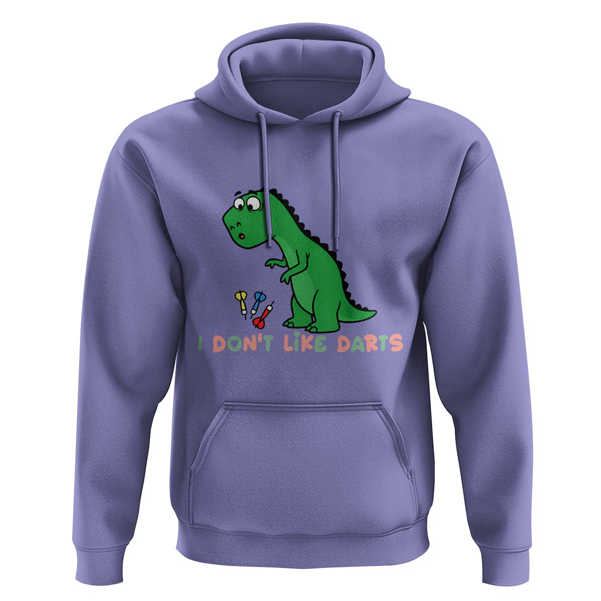 Funny Dinosaur Short Arms Problem Hoodie I Do Not Like Darts - Wonder Print Shop