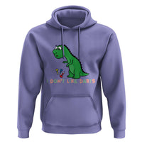 Funny Dinosaur Short Arms Problem Hoodie I Do Not Like Darts - Wonder Print Shop
