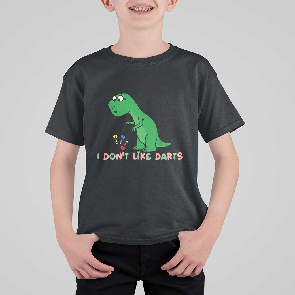 Funny Dinosaur Short Arms Problem T Shirt For Kid I Do Not Like Darts - Wonder Print Shop