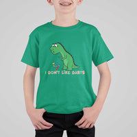 Funny Dinosaur Short Arms Problem T Shirt For Kid I Do Not Like Darts - Wonder Print Shop
