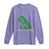 Funny Dinosaur Short Arms Problem Long Sleeve Shirt I Do Not Like Darts - Wonder Print Shop