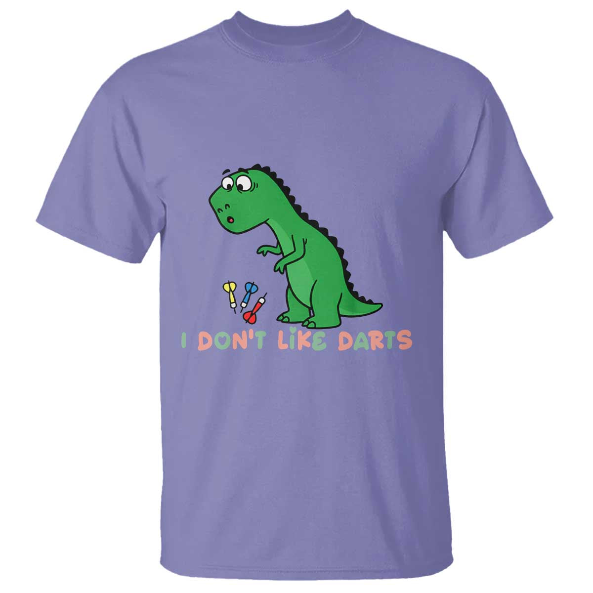 Funny Dinosaur Short Arms Problem T Shirt I Do Not Like Darts - Wonder Print Shop