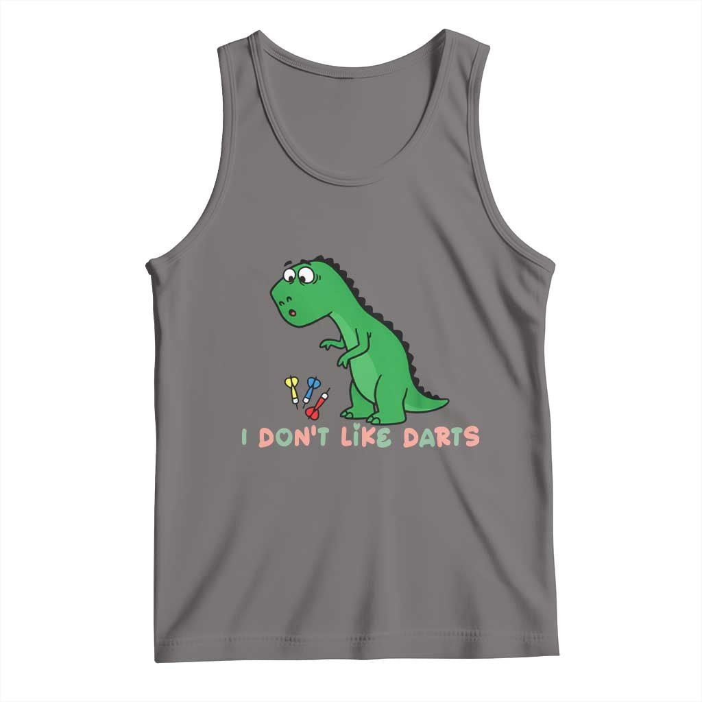 Funny Dinosaur Short Arms Problem Tank Top I Do Not Like Darts - Wonder Print Shop