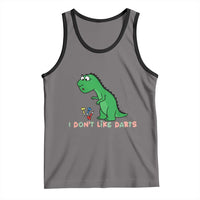 Funny Dinosaur Short Arms Problem Tank Top I Do Not Like Darts - Wonder Print Shop