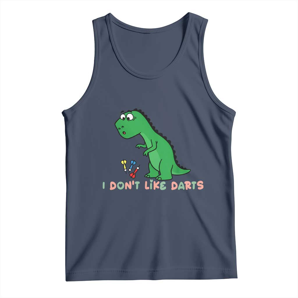 Funny Dinosaur Short Arms Problem Tank Top I Do Not Like Darts - Wonder Print Shop