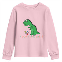 Funny Dinosaur Short Arms Problem Youth Sweatshirt I Do Not Like Darts - Wonder Print Shop