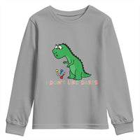 Funny Dinosaur Short Arms Problem Youth Sweatshirt I Do Not Like Darts - Wonder Print Shop
