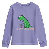 Funny Dinosaur Short Arms Problem Youth Sweatshirt I Do Not Like Darts - Wonder Print Shop