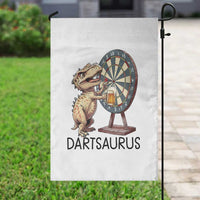 Dartsaurus Garden Flag Funny Dinosaur Dart Player Gift - Wonder Print Shop