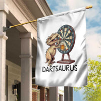 Dartsaurus Garden Flag Funny Dinosaur Dart Player Gift - Wonder Print Shop