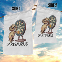 Dartsaurus Garden Flag Funny Dinosaur Dart Player Gift - Wonder Print Shop