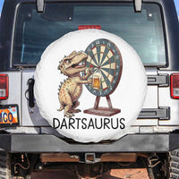 Dartsaurus Spare Tire Cover Funny Dinosaur Dart Player Gift - Wonder Print Shop