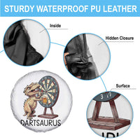 Dartsaurus Spare Tire Cover Funny Dinosaur Dart Player Gift - Wonder Print Shop