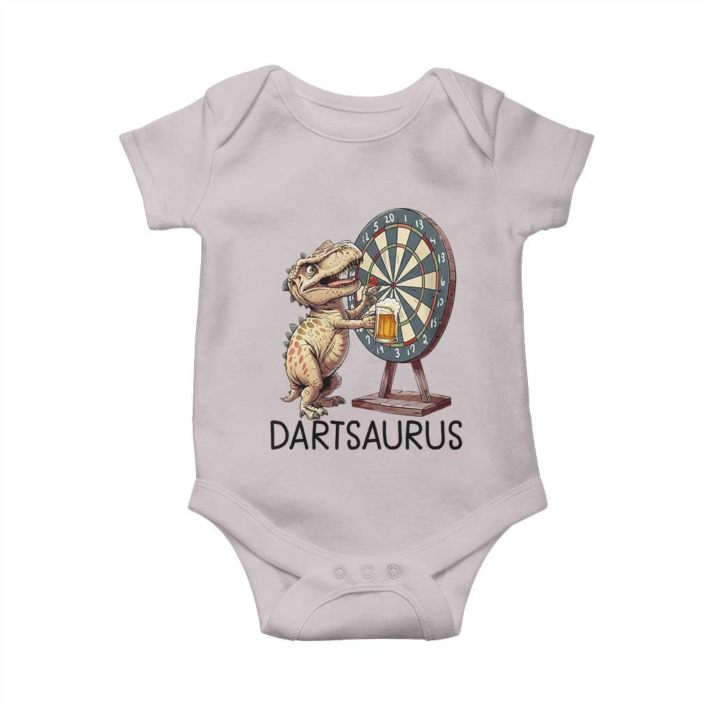Dartsaurus Baby Onesie Funny Dinosaur Dart Player Gift - Wonder Print Shop