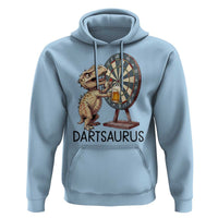 Dartsaurus Hoodie Funny Dinosaur Dart Player Gift - Wonder Print Shop