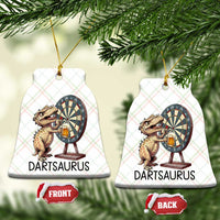 Dartsaurus Ceramic Ornament Funny Dinosaur Dart Player Gift - Wonder Print Shop