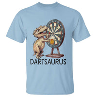 Dartsaurus T Shirt Funny Dinosaur Dart Player Gift - Wonder Print Shop