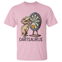 Dartsaurus T Shirt Funny Dinosaur Dart Player Gift - Wonder Print Shop