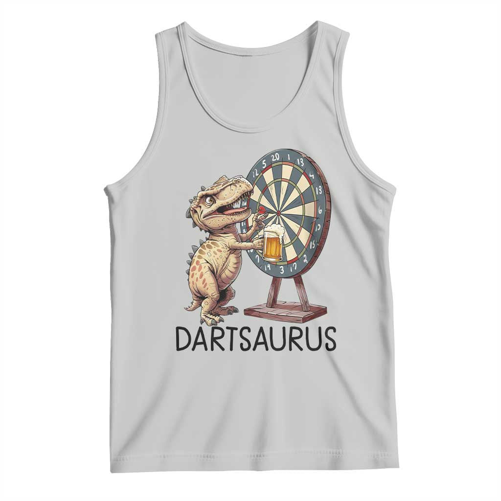 Dartsaurus Tank Top Funny Dinosaur Dart Player Gift - Wonder Print Shop