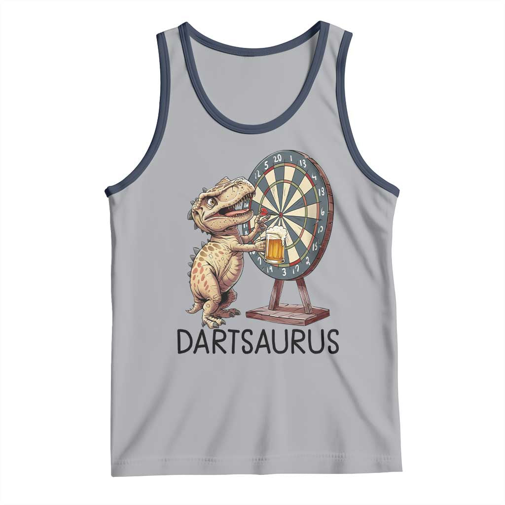 Dartsaurus Tank Top Funny Dinosaur Dart Player Gift - Wonder Print Shop