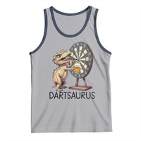 Dartsaurus Tank Top Funny Dinosaur Dart Player Gift - Wonder Print Shop