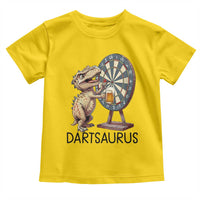 Dartsaurus Toddler T Shirt Funny Dinosaur Dart Player Gift - Wonder Print Shop
