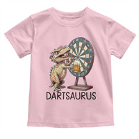 Dartsaurus Toddler T Shirt Funny Dinosaur Dart Player Gift - Wonder Print Shop