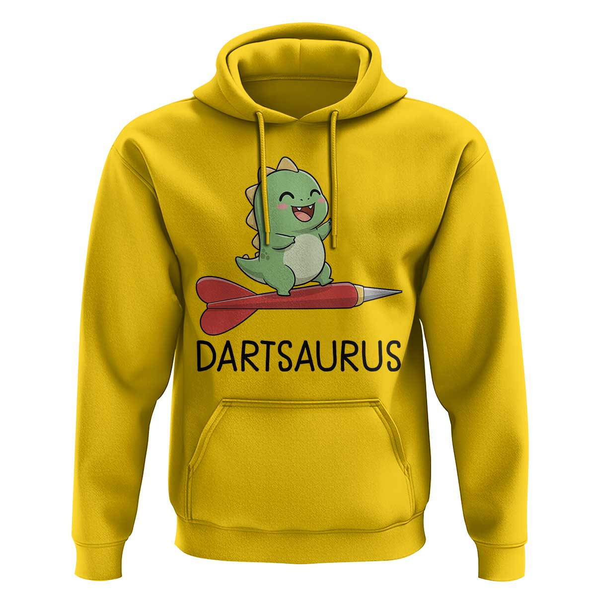 Cute Dartsaurus Playing Dart Hoodie Dinosaur Lover Gift - Wonder Print Shop