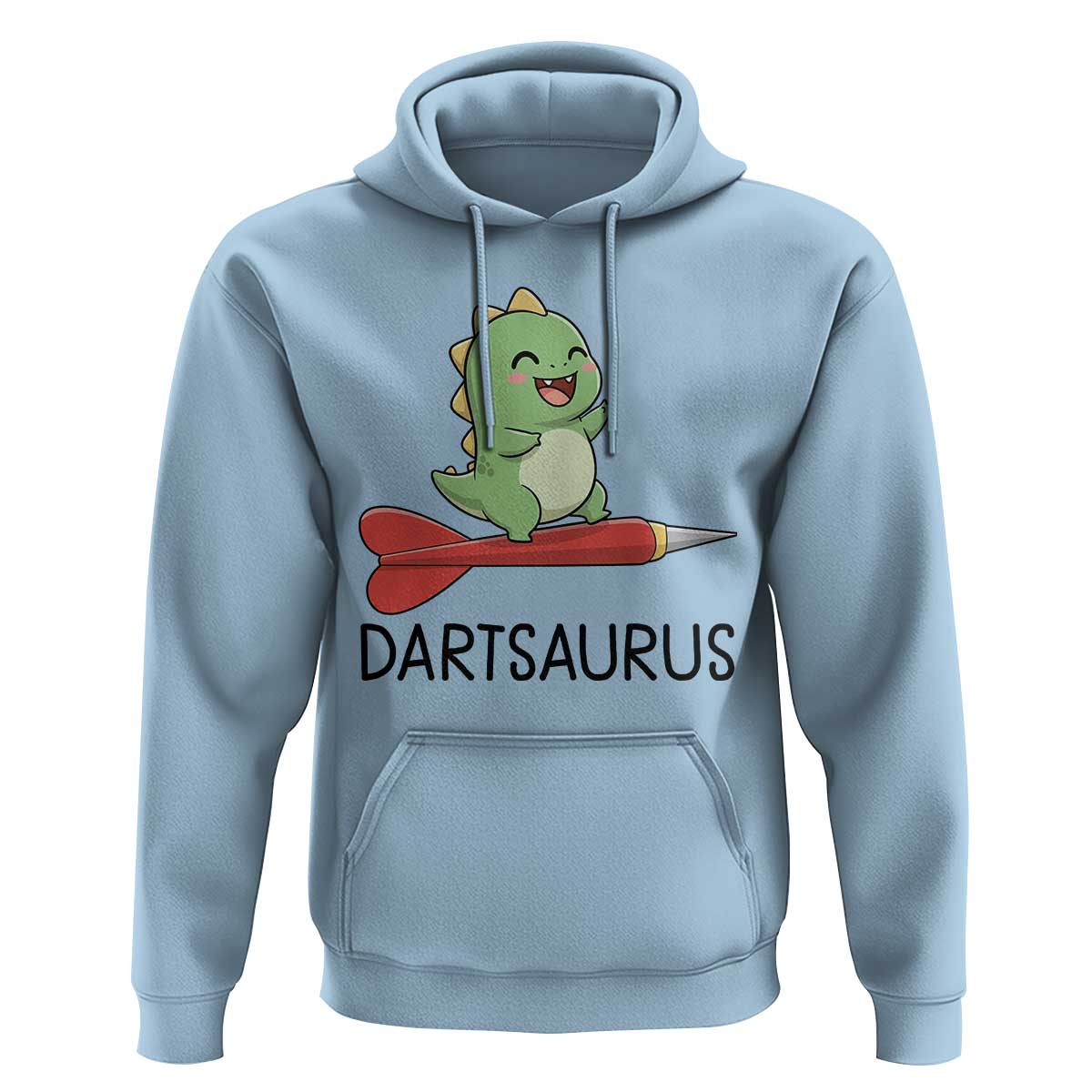 Cute Dartsaurus Playing Dart Hoodie Dinosaur Lover Gift - Wonder Print Shop