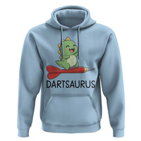 Cute Dartsaurus Playing Dart Hoodie Dinosaur Lover Gift - Wonder Print Shop