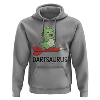 Cute Dartsaurus Playing Dart Hoodie Dinosaur Lover Gift - Wonder Print Shop