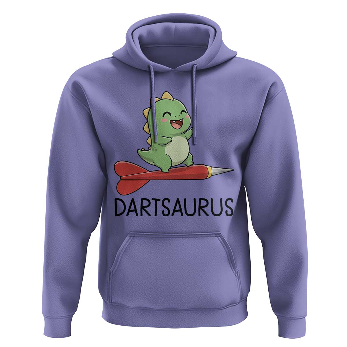 Cute Dartsaurus Playing Dart Hoodie Dinosaur Lover Gift - Wonder Print Shop