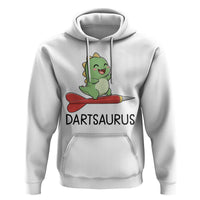 Cute Dartsaurus Playing Dart Hoodie Dinosaur Lover Gift - Wonder Print Shop