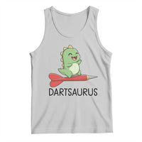 Cute Dartsaurus Playing Dart Tank Top Dinosaur Lover Gift - Wonder Print Shop