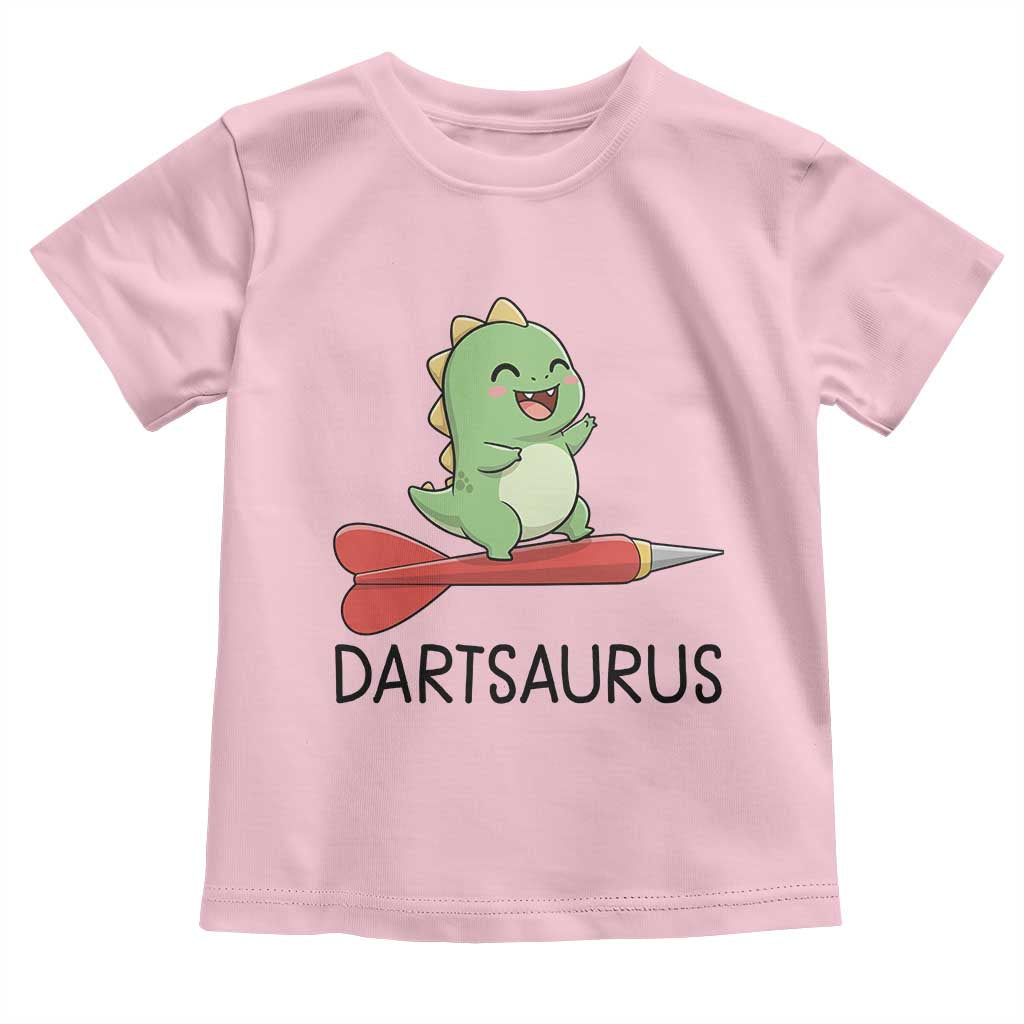 Cute Dartsaurus Playing Dart Toddler T Shirt Dinosaur Lover Gift - Wonder Print Shop