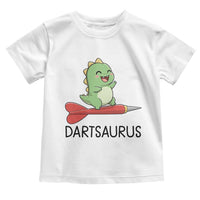 Cute Dartsaurus Playing Dart Toddler T Shirt Dinosaur Lover Gift - Wonder Print Shop
