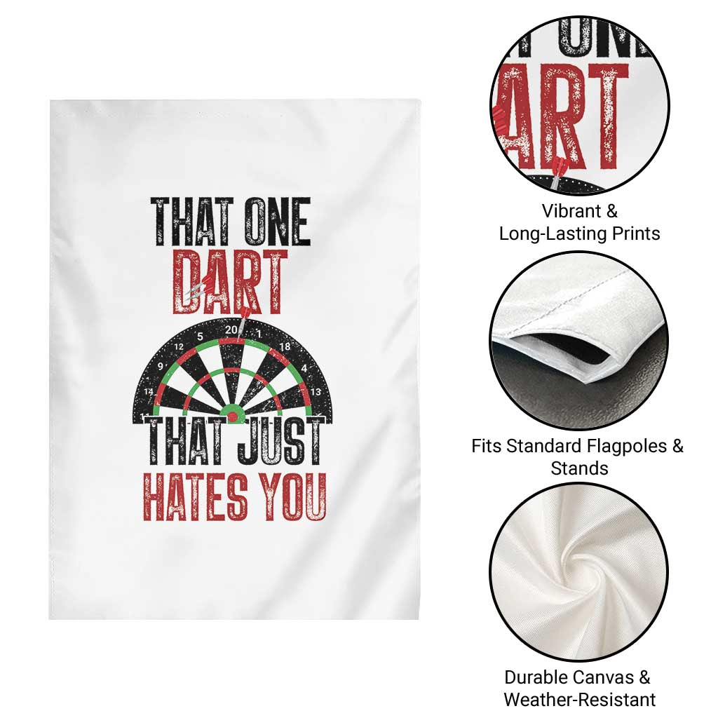 That One Dart That Just Hates You Garden Flag Funny Dartist Gift - Wonder Print Shop
