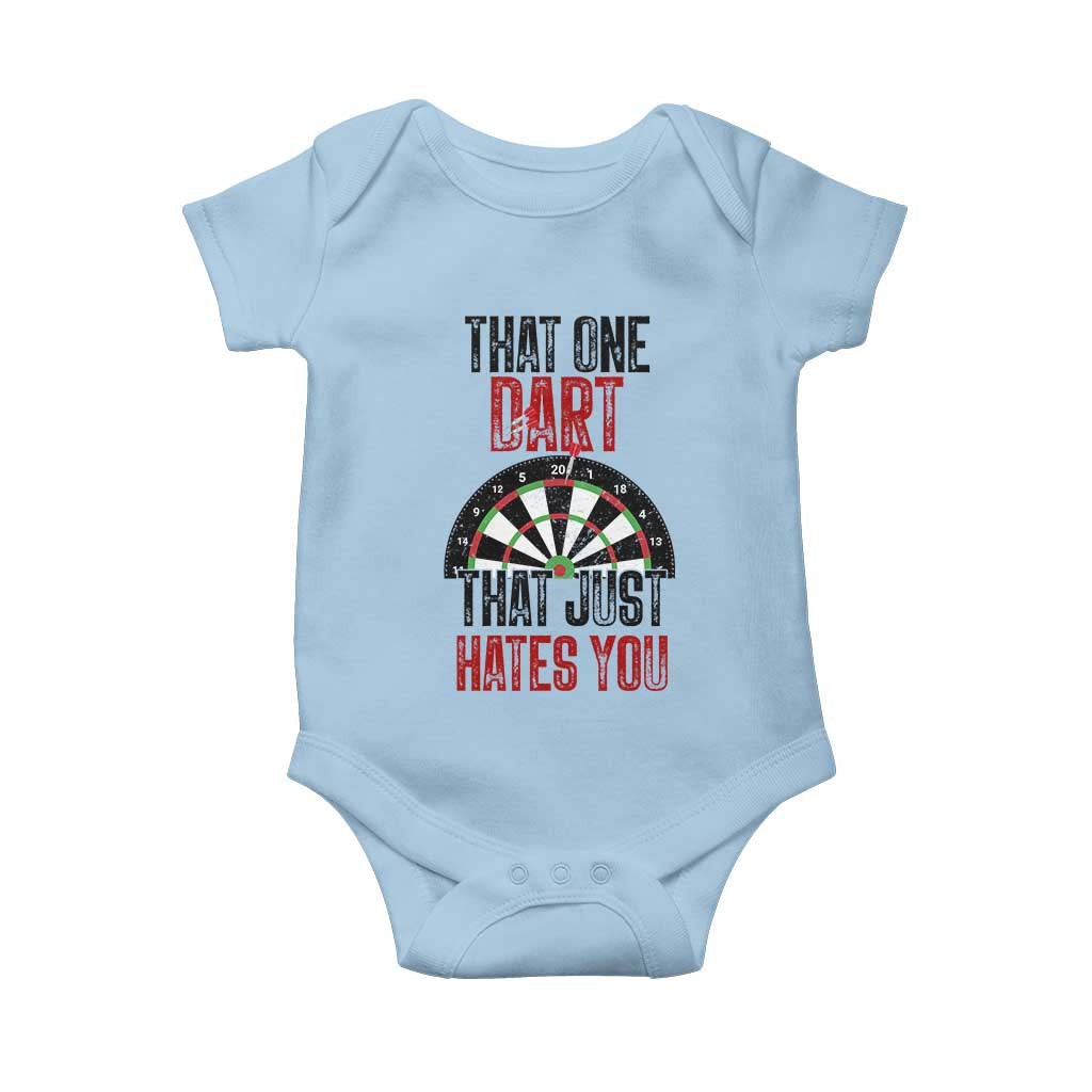 That One Dart That Just Hates You Baby Onesie Funny Dartist Gift - Wonder Print Shop