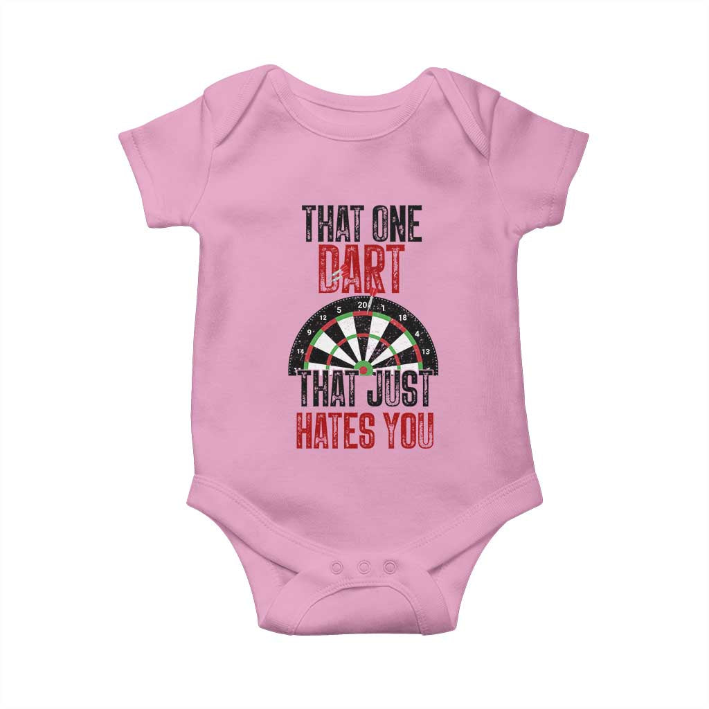 That One Dart That Just Hates You Baby Onesie Funny Dartist Gift - Wonder Print Shop