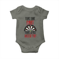 That One Dart That Just Hates You Baby Onesie Funny Dartist Gift - Wonder Print Shop