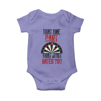 That One Dart That Just Hates You Baby Onesie Funny Dartist Gift - Wonder Print Shop