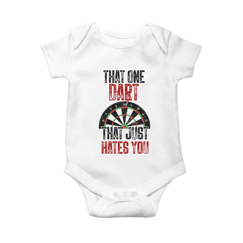 That One Dart That Just Hates You Baby Onesie Funny Dartist Gift - Wonder Print Shop