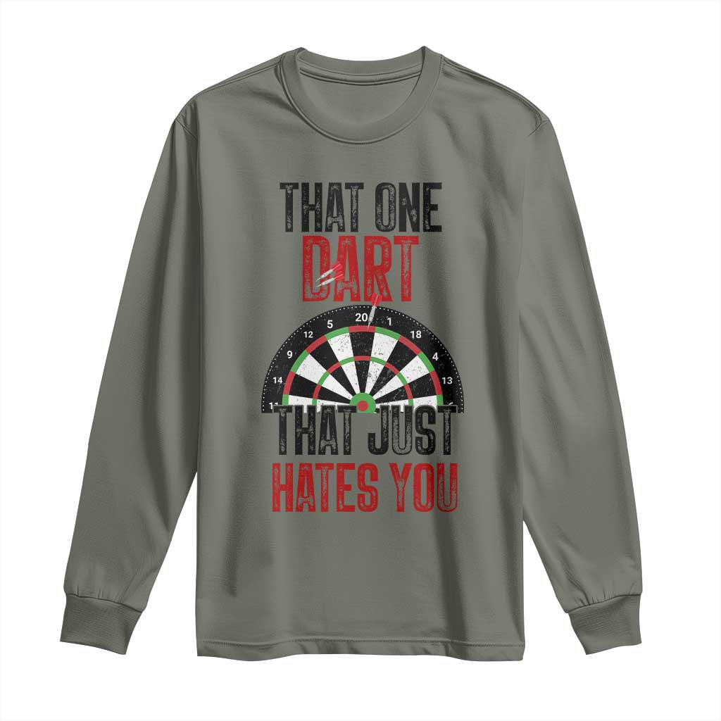 That One Dart That Just Hates You Long Sleeve Shirt Funny Dartist Gift - Wonder Print Shop