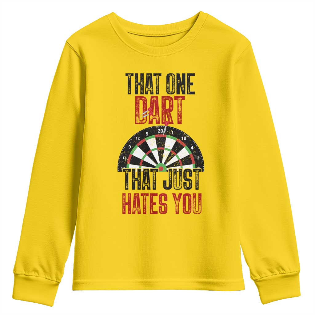 That One Dart That Just Hates You Youth Sweatshirt Funny Dartist Gift - Wonder Print Shop